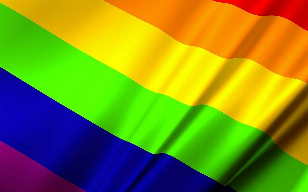 Die Regenbogenfahne ist das Symbol für homosexuellen Stolz und die Vielfalt dieser Lebensweise Die Regenbogenfahne ist das Symbol für homosexuellen Stolz und die Vielfalt dieser Lebensweise